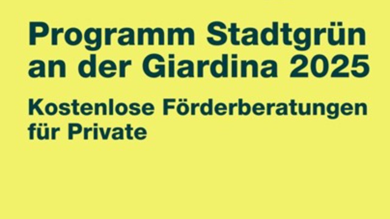 An der diesjährigen Giardina beraten wir Sie kostenlos und unverbindlich zum Programm Stadtgrün.