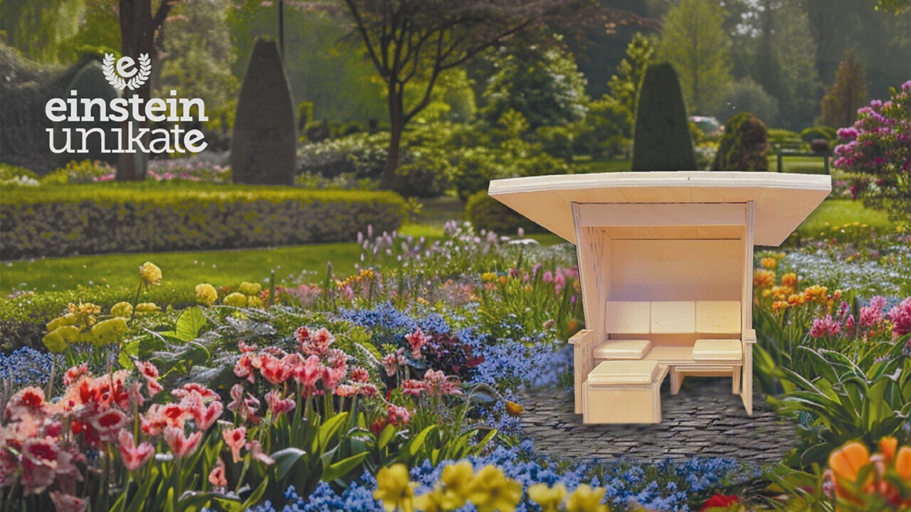 Unique garden benches made by master craftsmen from Swiss wood.