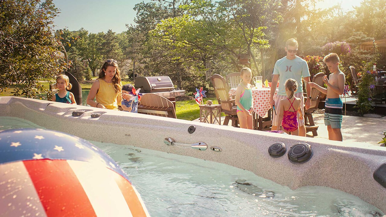 Ein Swim-Spa für die ganze Familie