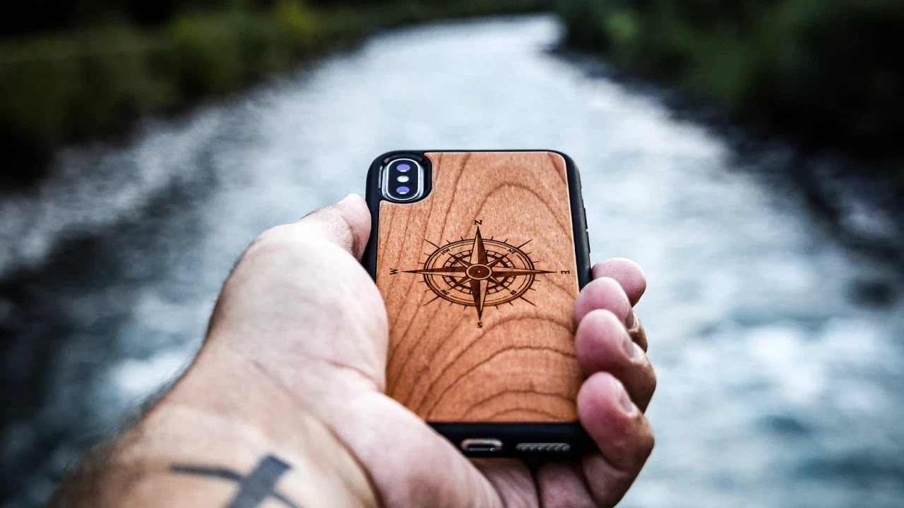 Cherry Wood Phone Case – Compass