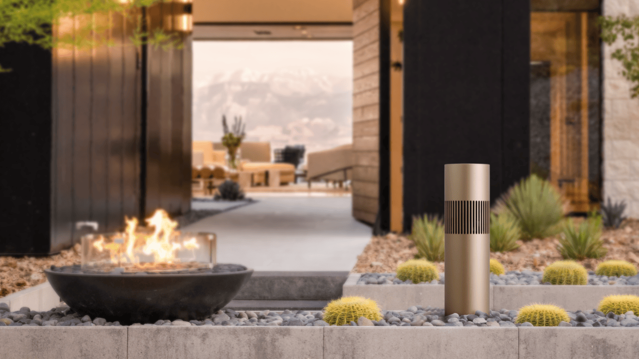 Beosound Bollard makes your garden shake